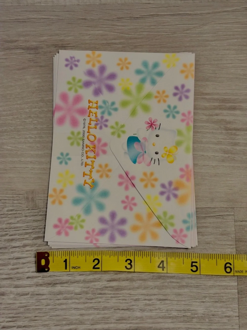 Vintage Sanrio Hello Kitty Angel Y2K Stationary Postcard Letter Set 2000 Read
